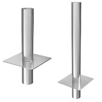 Einwandige Edelstahl Schornsteinverlängerung Kaminverlängerung