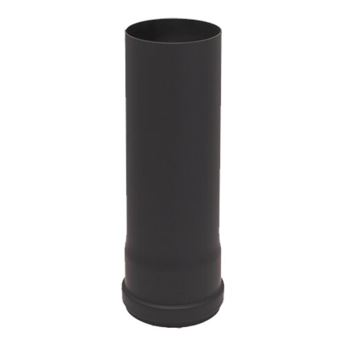 Pelletrohr Rauchrohr L&auml;ngenelement 250 mm &Oslash; 80 mm Senotherm schwarz