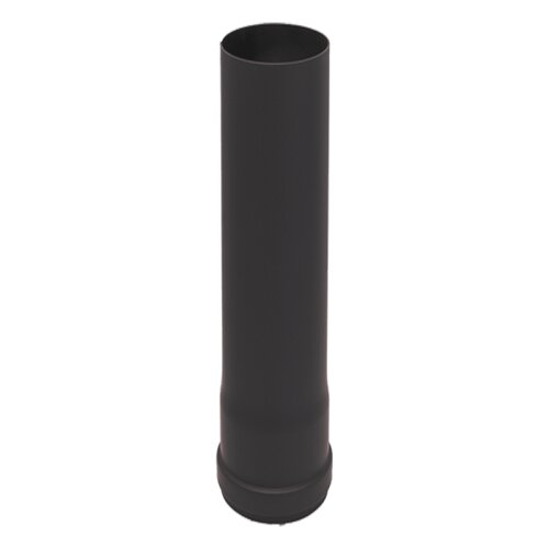 Pelletrohr Rauchrohr L&auml;ngenelement 500 mm &Oslash; 100 mm Senotherm schwarz