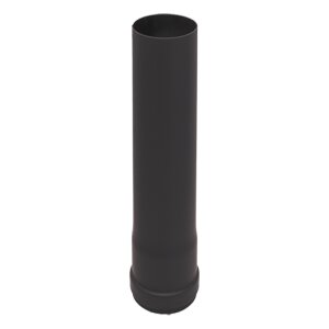 Pelletrohr Rauchrohr L&auml;ngenelement 500 mm &Oslash; 100 mm Senotherm schwarz
