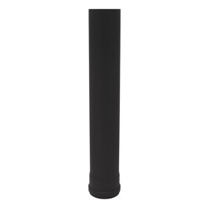 Pelletrohr Rauchrohr L&auml;ngenelement 1000 mm &Oslash; 80 mm Senotherm schwarz