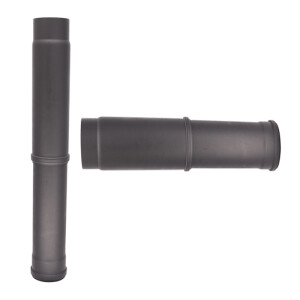 Pelletrohr Rauchrohr Teleskoprohr 330 mm &Oslash; 80 mm Senotherm gussgrau