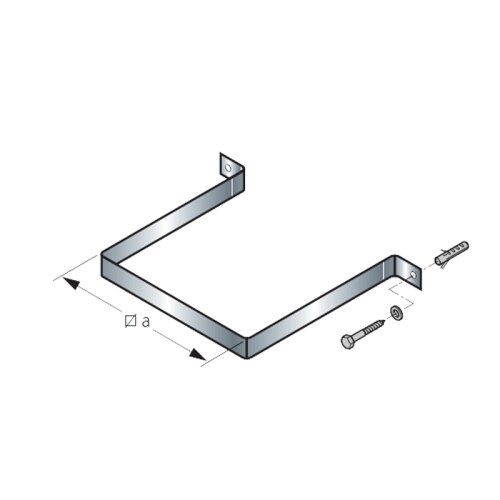 Leichtbauschornstein F90 Wandhalter f&uuml;r Leerschacht 200 x 200 mm