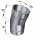 Edelstahlschornstein Bogen 15&deg; einwandig DN 80 mm - 300 mm