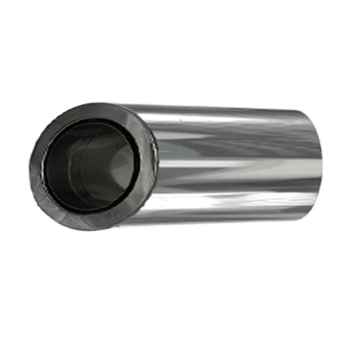 ZEN Schornstein Wanddurchf&uuml;hrung 500 mm mit intergriertem Wandfutter DW 150 mm Edelstahl gl&auml;nzend
