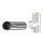 ZEN Schornstein Wanddurchf&uuml;hrung 500 mm mit intergriertem Wandfutter DW 150 mm Edelstahl gl&auml;nzend