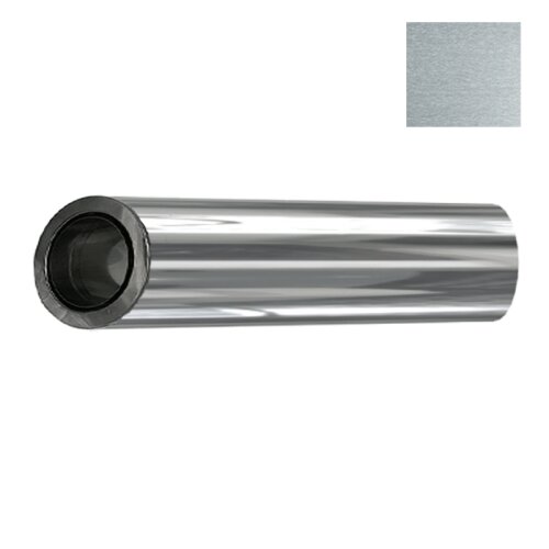 ZEN Schornstein Wanddurchf&uuml;hrung 1000 mm mit intergriertem Wandfutter DW 150 mm Edelstahl matt geb&uuml;rstet