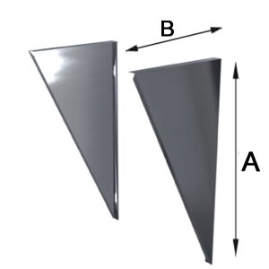 Edelstahlschornstein Wandkonsolblech verstellbar DW 113 mm 50 - 70 mm