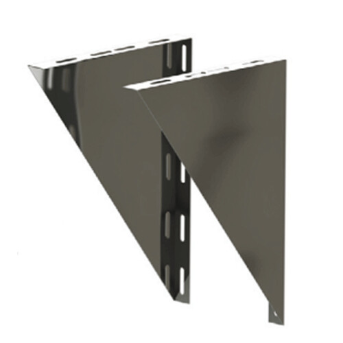 Edelstahlschornstein Wandkonsolblech verstellbar DW 130 mm 50 - 150 mm
