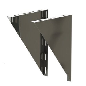 Edelstahlschornstein Wandkonsolblech verstellbar DW 130 mm 50 - 150 mm