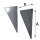 Edelstahlschornstein Wandkonsolblech verstellbar DW 180 mm 50 - 70 mm