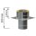 Edelstahlschornstein Grundplatte f&uuml;r Kaminerh&ouml;hung Einschub rund DW 130 mm Standard Plus 0,5 mm