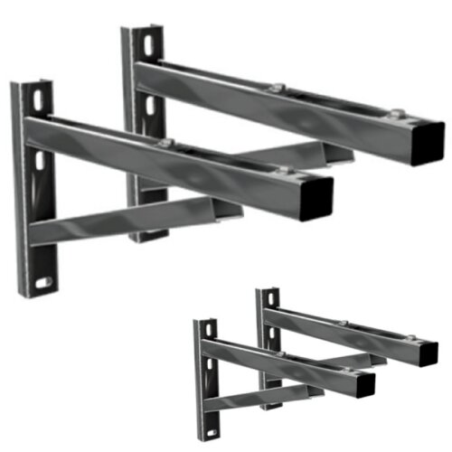 Edelstahlschornstein Wandst&uuml;tze WSP L&auml;nge 475 mm - 1120 mm