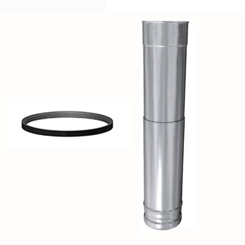 Edelstahlschornstein Justierelement mit Dichtung einwandig DN 80 mm - 300 mm
