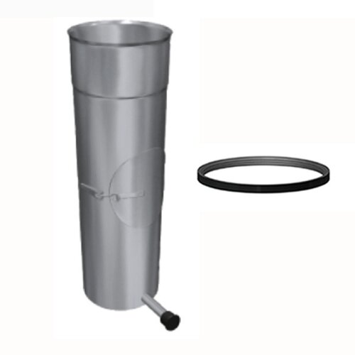 Edelstahlschornstein Pr&uuml;f&ouml;ffnung mit Kondensatschale einwandig mit Dichtung DN 80 mm - 300 mm