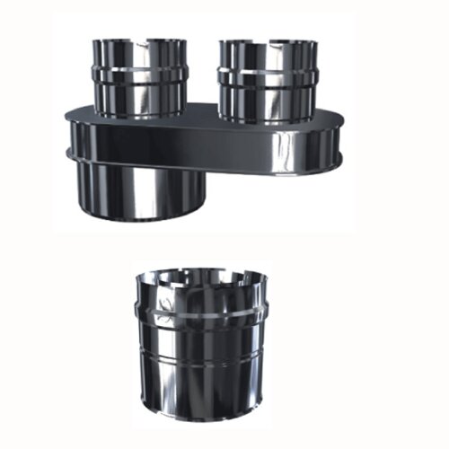 Luft-Abgas-System konzentrisch Edelstah Adapter