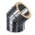 Edelstahlschornstein Bogen 45&deg; DW 130 mm Premium Olymp 1,0 mm