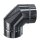 Edelstahlschornstein Bogen 90&deg; mit Revision DW 80 mm Standard Plus 0,5 mm