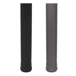 Pelletrohr Rauchrohr L&auml;ngenelement 1000 mm Senotherm schwarz / gussgrau