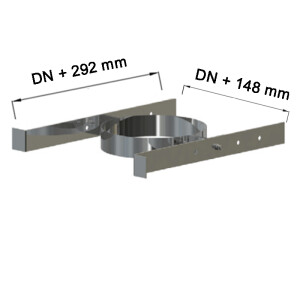 Edelstahlschornstein Sparrenhalter light DW 100 mm