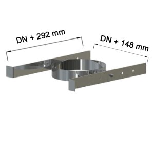 Edelstahlschornstein Sparrenhalter light DW 113 mm