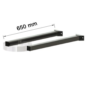 Edelstahlschornstein Wandhalter Verl&auml;ngerung / Verl&auml;ngerungsschiene 650 mm