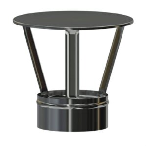 Edelstahlschornstein Einsteck Regenhaube DW 150 mm