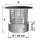 Edelstahlschornstein Regenhaube mit Funkenschutz DW 150 mm