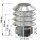 Edelstahlschornstein Regenhaube mit Lamellen DW 113 mm