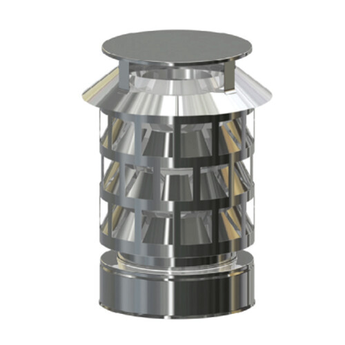 Edelstahlschornstein Regenhaube &quot; Rauchsauger &quot; DW 180 mm