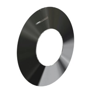 Edelstahlschornstein Wandblende Edelstahl DW 130 mm Randbreite 250 mm