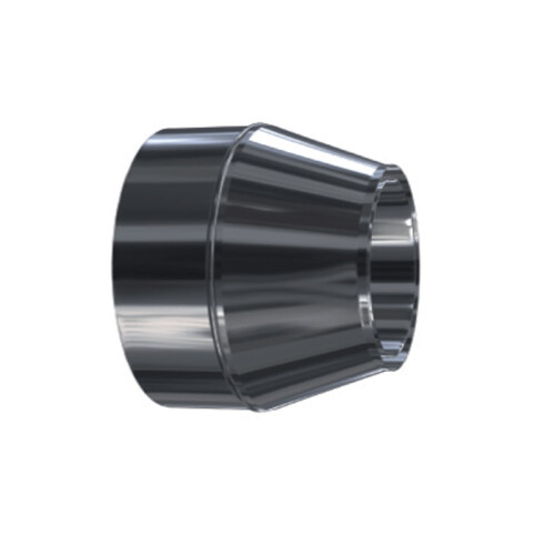 Edelstahlschornstein Reduzierung mit Wandfutter DW 160 mm Standard Plus 0,5 mm