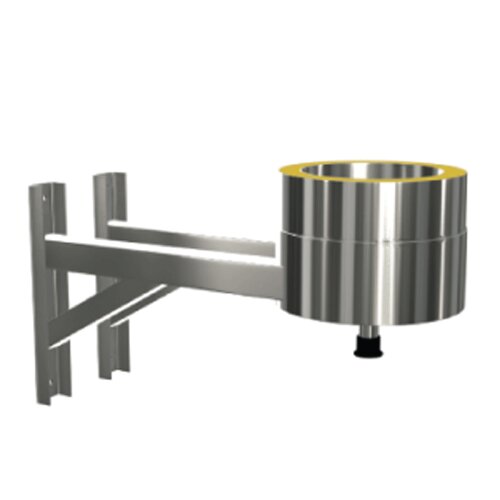 ZEN Schornstein Wandst&uuml;tze mit Fu&szlig;teil einstellbar 210-310 mm