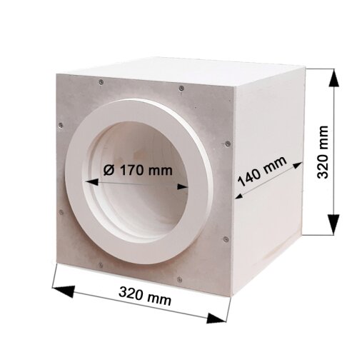 Brandschutzwanddurchf&uuml;hrung f&uuml;r doppelwandige Edelstahlschornsteine DW 100 mm 140 mm
