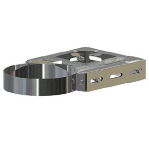 Edelstahlschornstein Universal Wandhalter verstellbar DW 80 mm WH3 - 330 mm