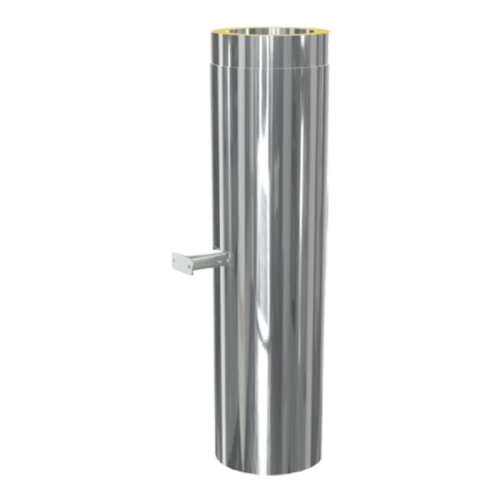 ZEN Schornstein L&auml;ngenelement 1000 mm mit intergriertem verstellbaren Wandhalter