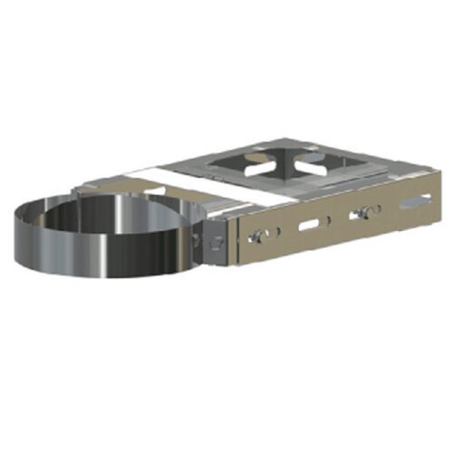 Edelstahlschornstein Universal Wandhalter verstellbar DW 130 mm WH4 - 530 mm