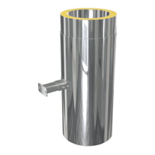 ZEN Schornstein L&auml;ngenelement 500 mm mit intergriertem verstellbaren Wandhalter