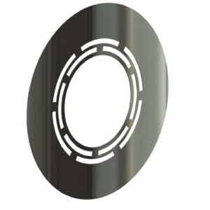 Edelstahlschornstein Wandblende mit Hinterlüftung DW...
