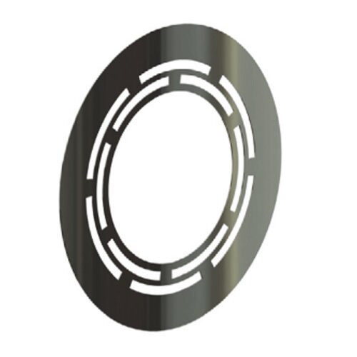 Edelstahlschornstein Wandblende mit Hinterl&uuml;ftung DW 150 mm 0 Grad Randbreite 120 mm