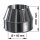 Edelstahlschornstein M&uuml;ndungsabschluss DW 100 mm konisch Premium 0,6 mm