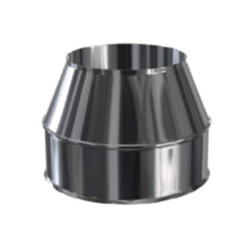 Edelstahlschornstein M&uuml;ndungsabschluss DW 130 mm konisch Standard Plus 0,5 mm