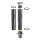 Schornsteinverl&auml;ngerung DW 150 mm 2,0 m ohne Pr&uuml;f&ouml;ffnung / Regenhaube Standard 0,5 mm