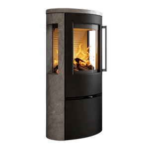 Kaminofen TermaTech TT23RGS Stahl schwarz mit...