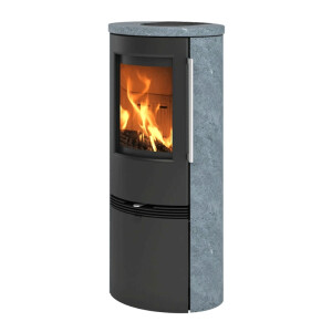 Kaminofen TermaTech TT21RHS 5 kW Speckstein Stahl schwarz