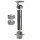 Schornsteinverlängerung DW 80 mm 1,0 m Einschub eckig ohne Prüföffnung / Regenhaube Premium Plus 0,8 mm