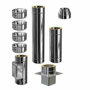 Schornsteinverlängerung DW 120 mm 2,0 m Einschub...