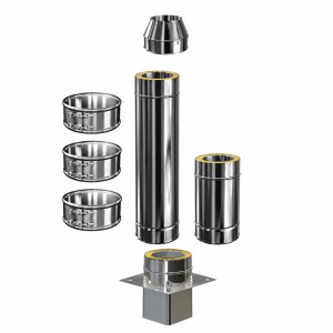 Schornsteinverlängerung DW 200 mm 1,5 m Einschub...