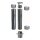 Edelstahl Schornsteinverlängerung Einschub eckig DW 200 mm 2,0 m ohne Prüföffnung / Regenhaube Premium Plus 0,8 mm
