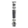 Edelstahl Schornsteinverlängerung Einschub eckig DW 250 mm 0,5 m ohne Prüföffnung / Regenhaube Premium Plus 0,8 mm